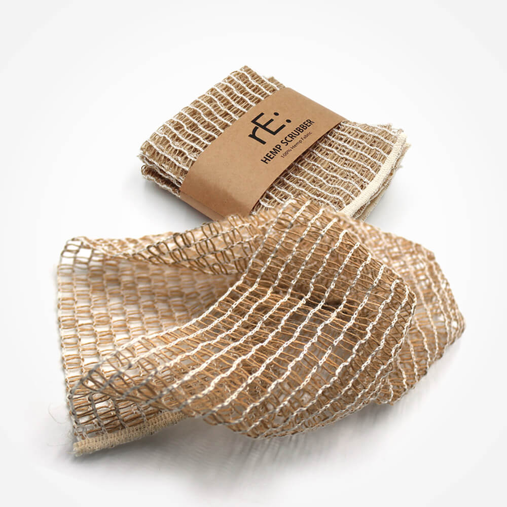 Hemp Scrubber for bath and kitchen