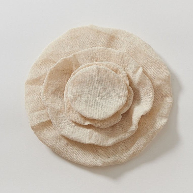 Hemp Food or Bowl Cover 4 SET
